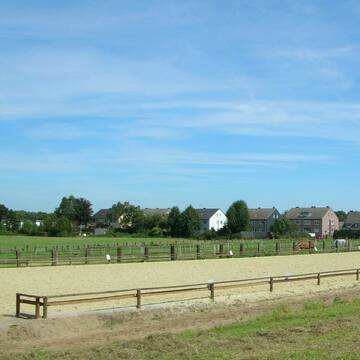 Reitplatz 20x60 m, Wiesenauswahl im Hintergrund