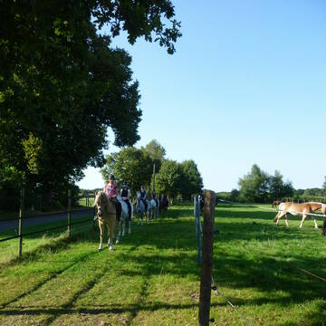 Geländeübungsstrecke u. Ausreitgelände vor der