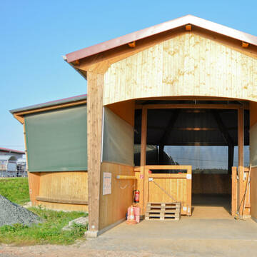 Roundpen/Überdachte Longierhalle