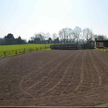 Reitplatz mit Beleuchtung