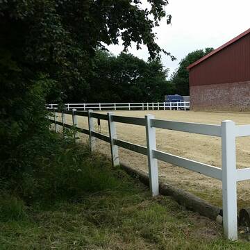 20x60m Dressurviereck und überdachte Führanlage