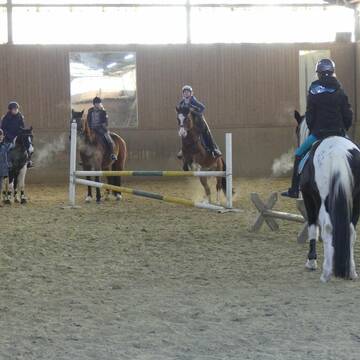 Springstunde in der Reithalle