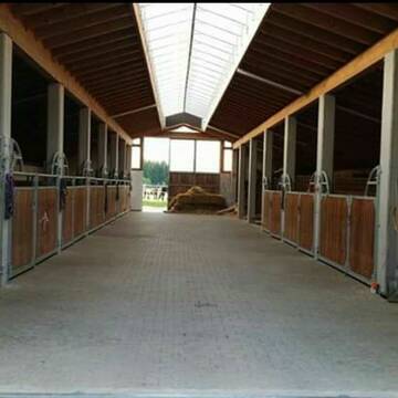 Unser grosser gut belüfteter Stall