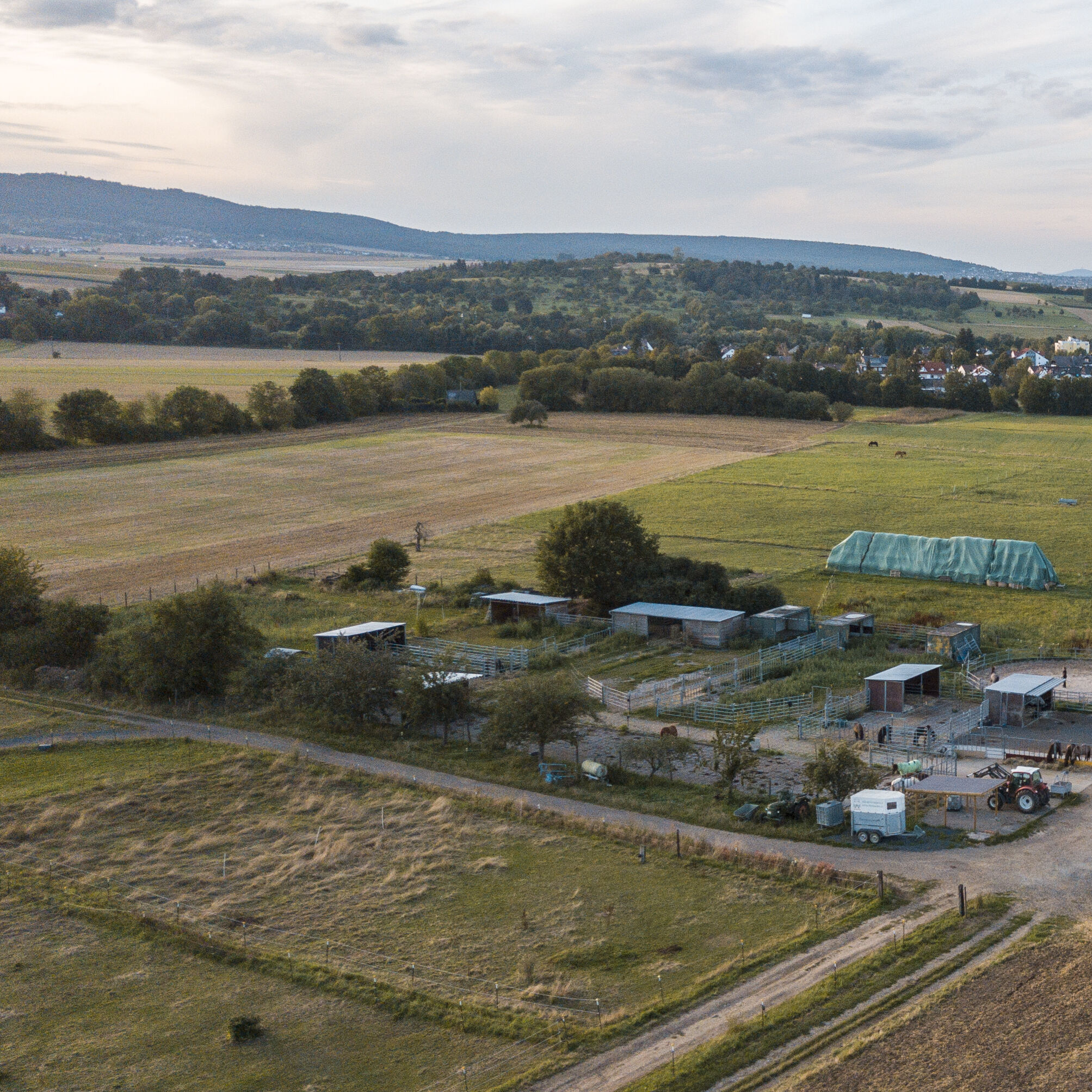 Überblick über die Reitanlage