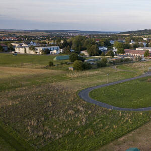Ovalbahn und Sommerweiden