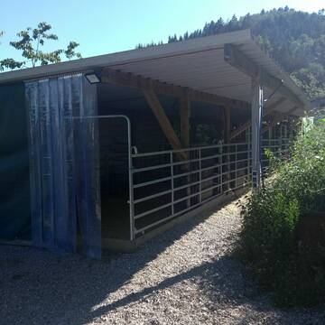 Bild: Stall in  Wies