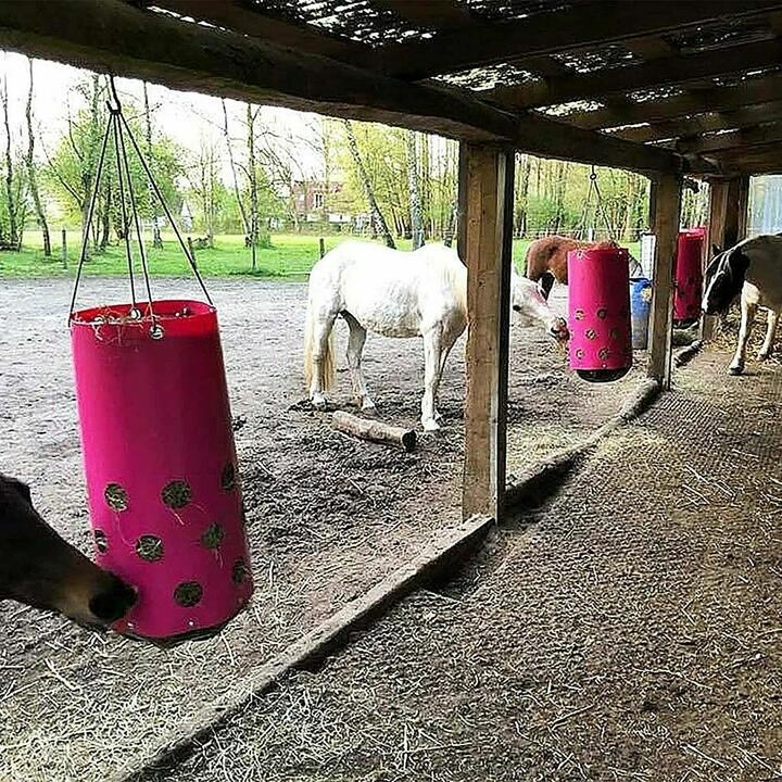 Futtersack HeuToy, Fressbremse in pink (Anzeige)