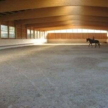 Ansicht  Reitbahn 65 m x 25 m