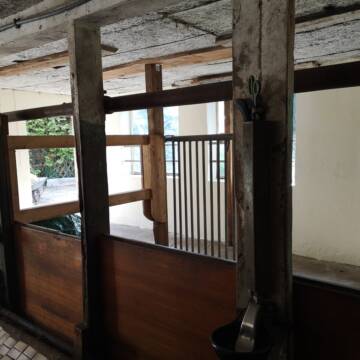 Stallgasse und Boxen